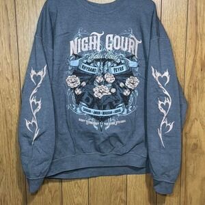 Grey Night Court Of Thorns and Roses crewneck sweatshirt Size 2XL NWT